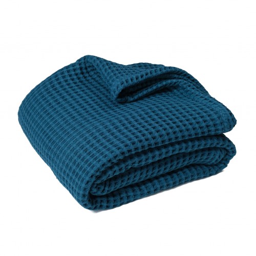 Памучно одеяло Indigo Waffle