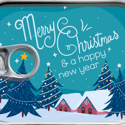 Плик за пари и пожелания от ново поколение "Весела Коледа и ЧНГ"